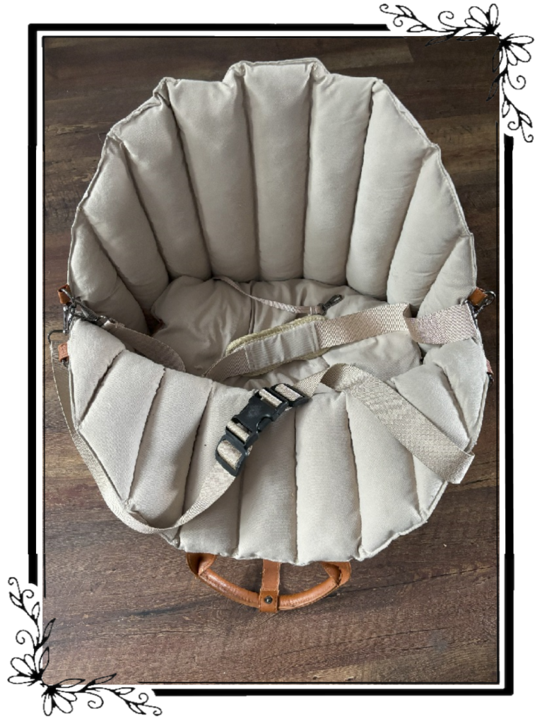 Beige Hundetasche für unterwegs